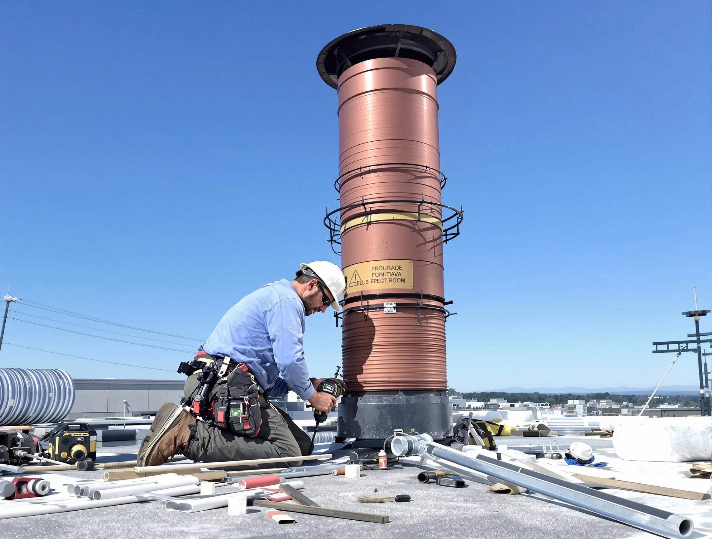 Installed chimney liner by West Bountiful Chimney Sweep in West Bountiful, UT