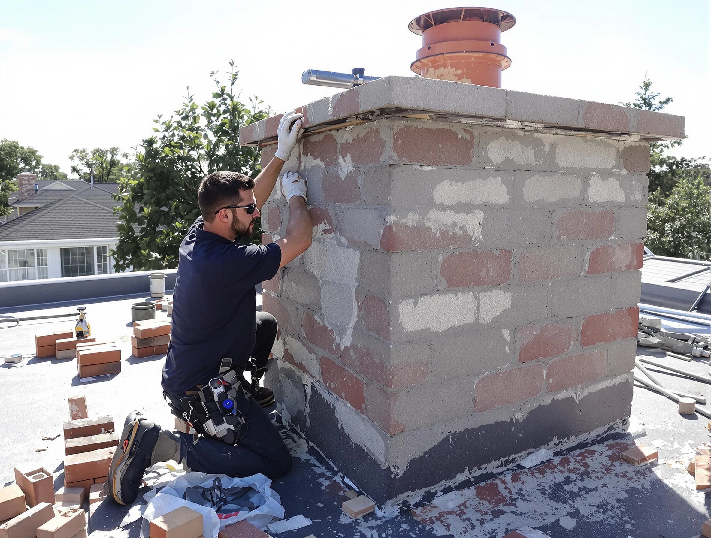 Advanced chimney repair process by West Bountiful Chimney Sweep in West Bountiful, UT