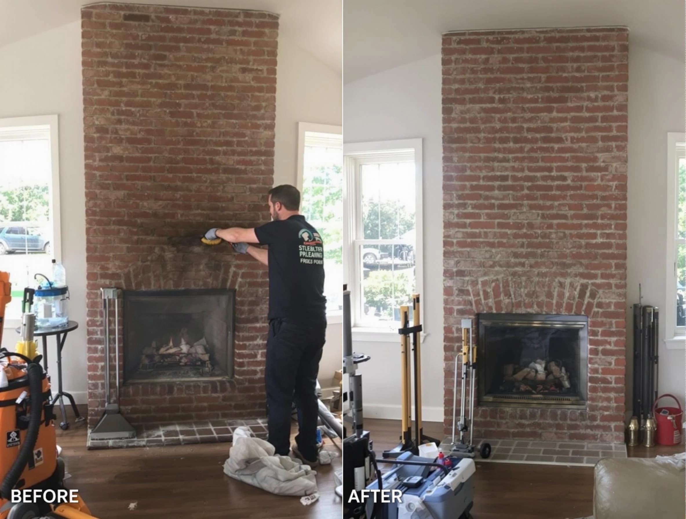Finished chimney sweeping service by West Bountiful Chimney Sweep in West Bountiful, UT