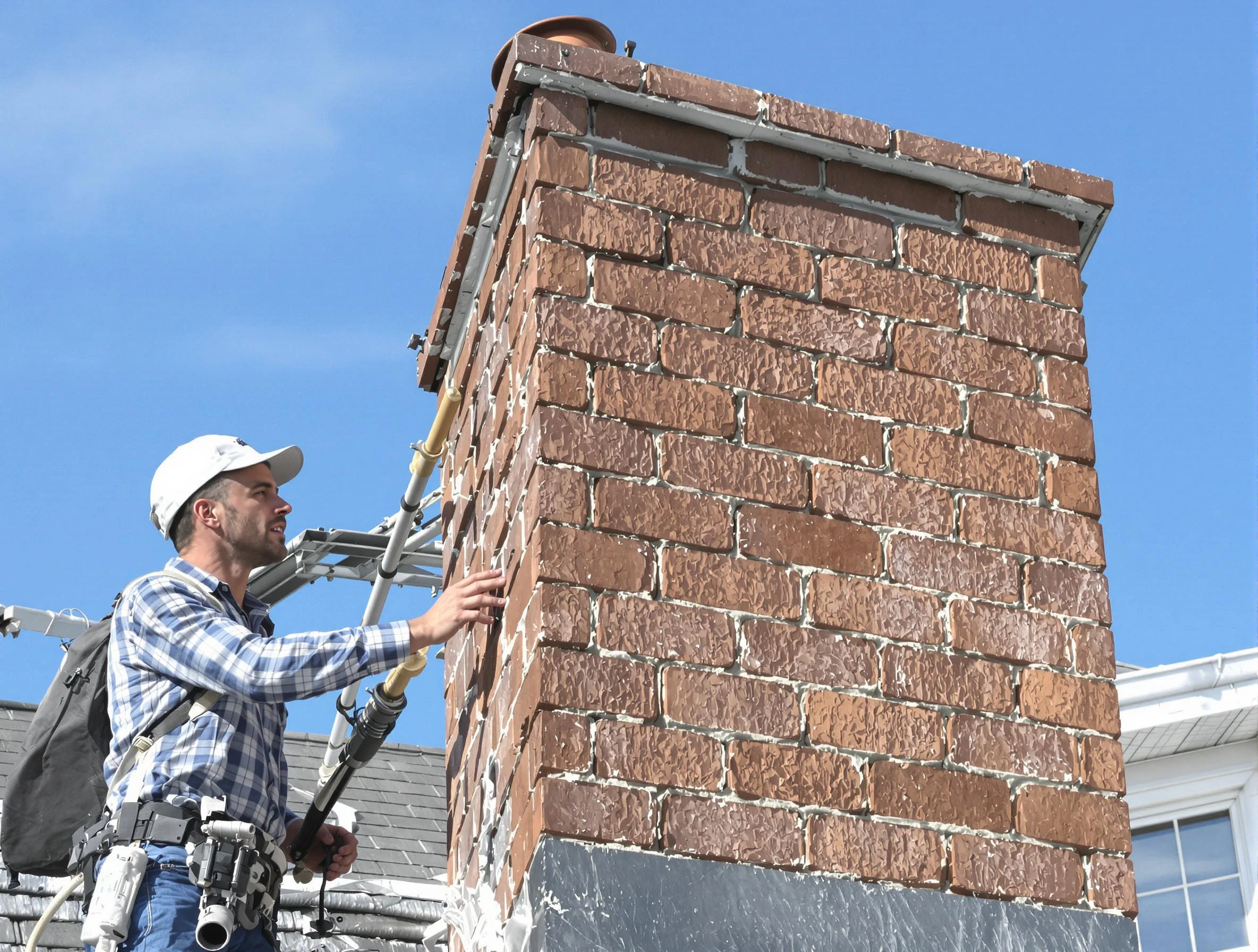 Brickwork for a chimney rebuild by West Bountiful Chimney Sweep in West Bountiful, UT